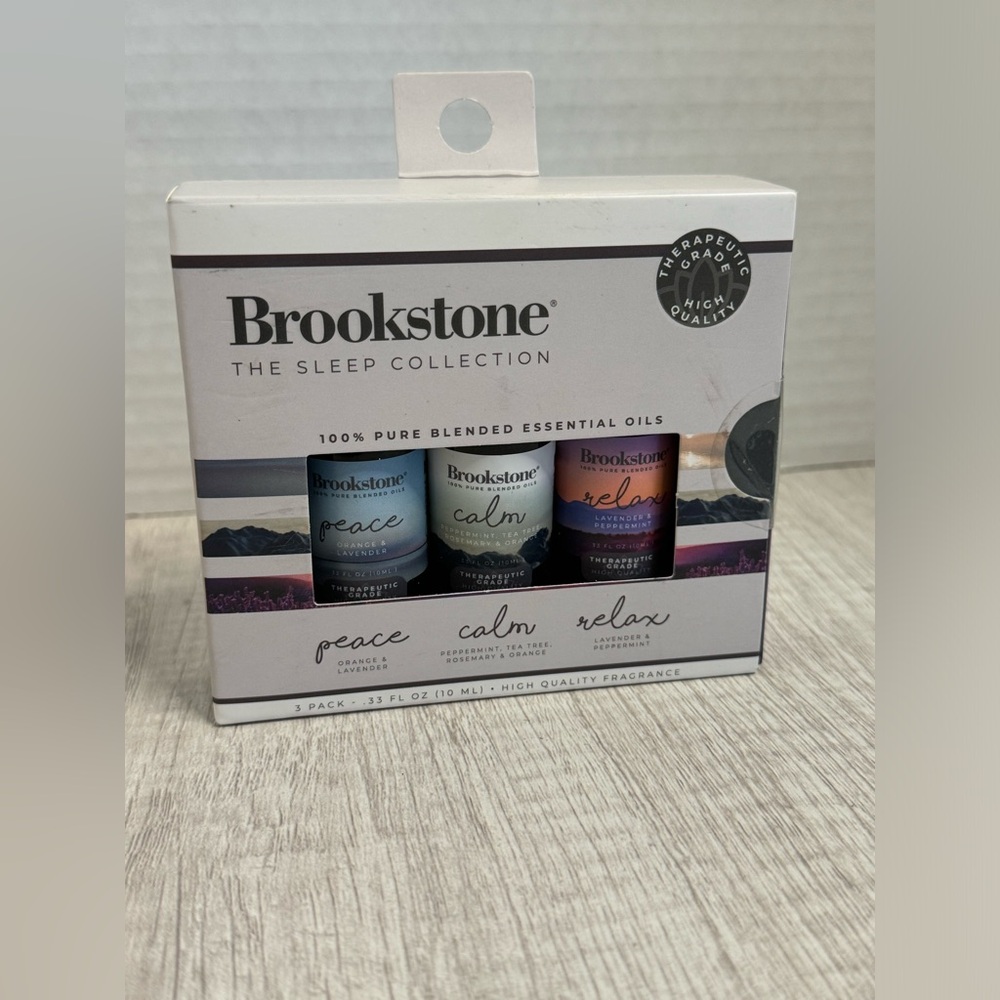 Brookstone The Sleep Collection 100% Essential Oil 3 Piece Set